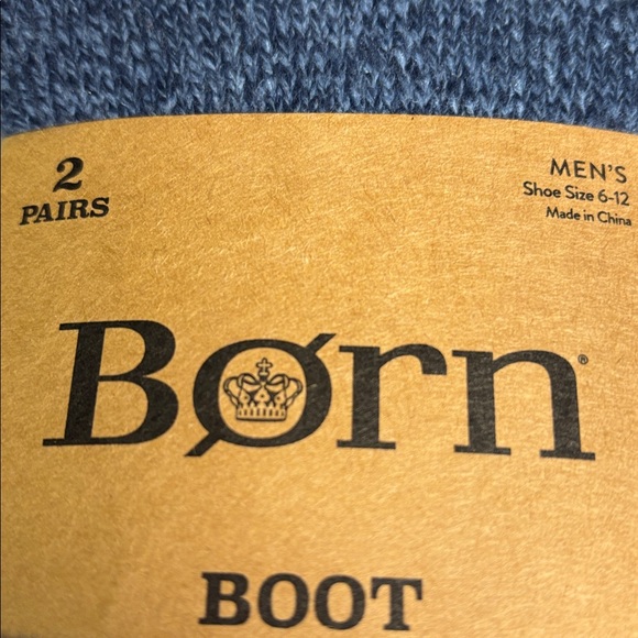 New Born Socks 2 Pair Men’s Blue Super Soft Boot Socks Casual Activewear Classic - Picture 6 of 13
